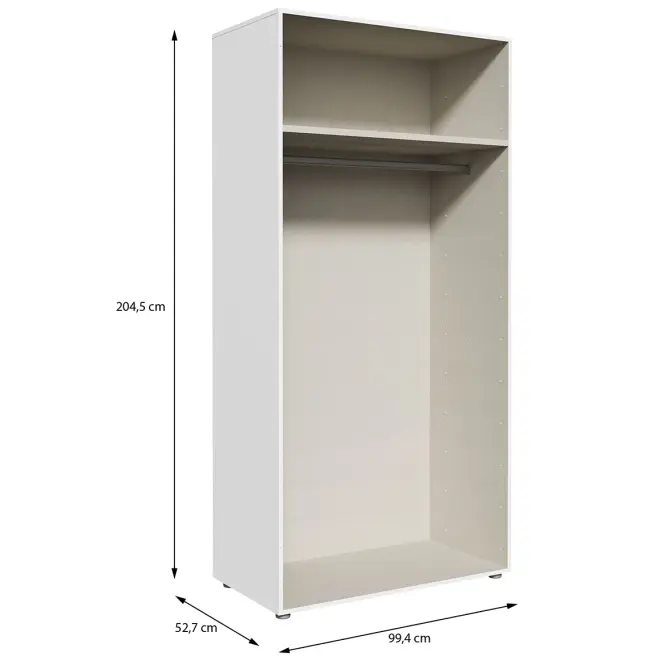 Szekrénytest Moduklix 99,4x204,5 fehér,2