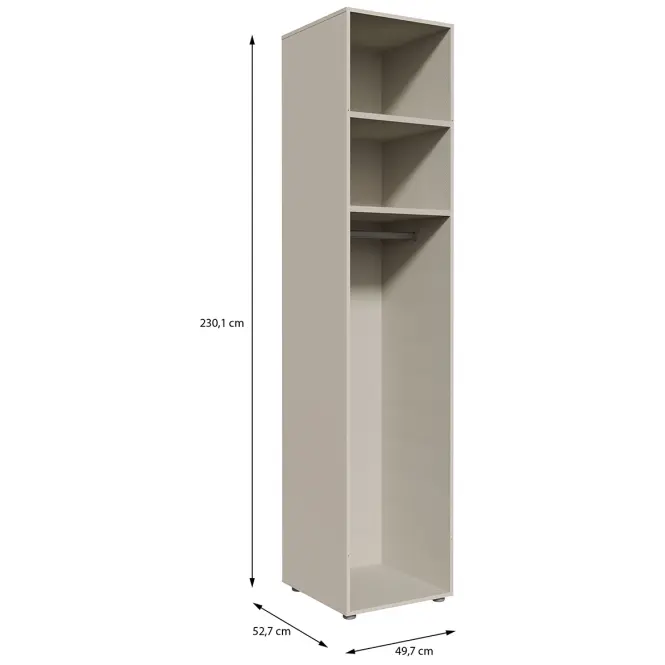 Szekrénytest Moduklix 49,7x230,1 Homok