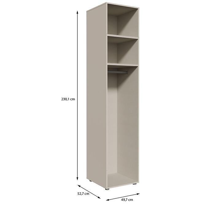 Szekrénytest Moduklix 49,7x230,1 Homok
