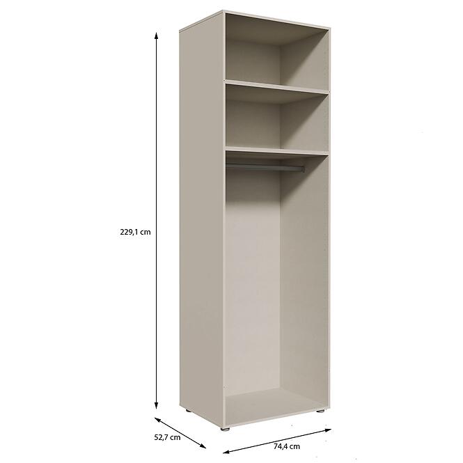 Szekrénytest Moduklix 74,4x230,1 Homok