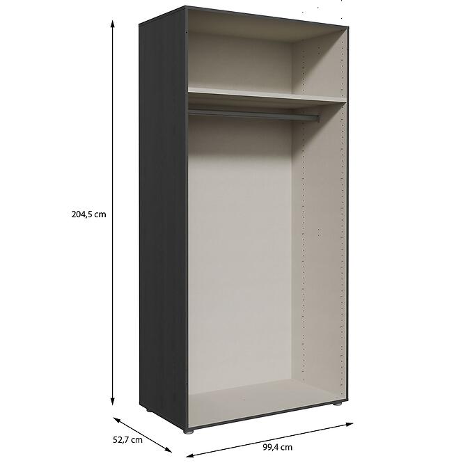 Szekrénytest Moduklix 99,4x204,5 Tölgy Cabezone