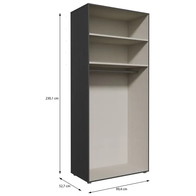 Szekrénytest Moduklix 99,4x230,1 Tölgy Cabezone