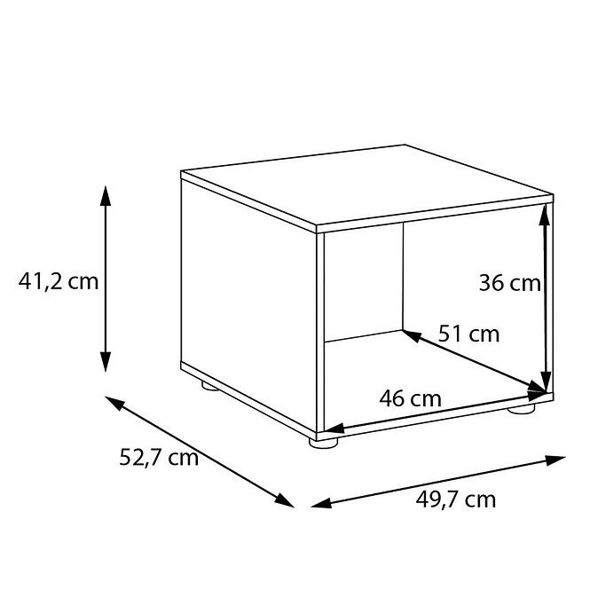 Szekrényállvány Moduklix 49,7 fehér,4