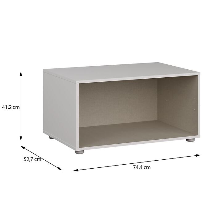 Szekrényállvány Moduklix 74,4 fehér,2
