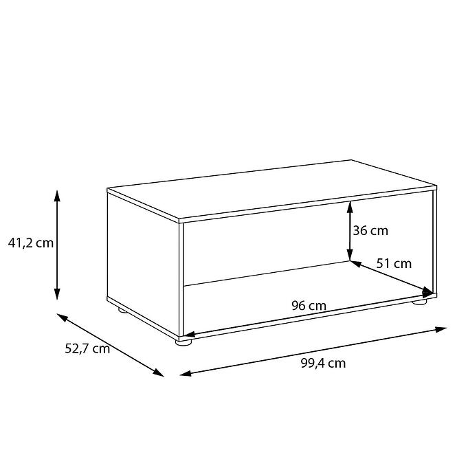 Szekrényállvány Moduklix 99,4 fehér