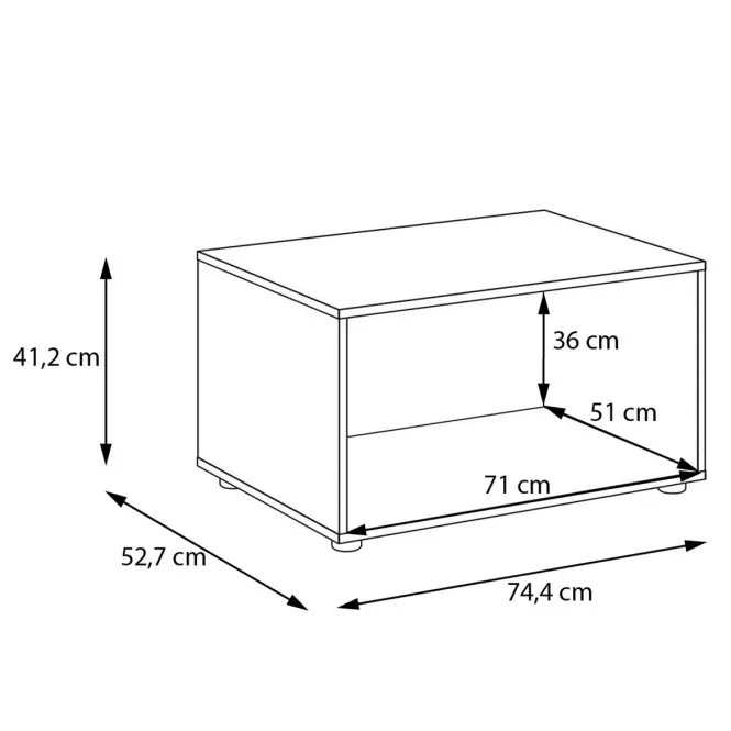 Szekrényállvány Moduklix 74,4 Homok
