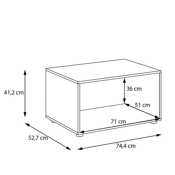 Szekrényállvány Moduklix 74,4 Tölgy Cabezone