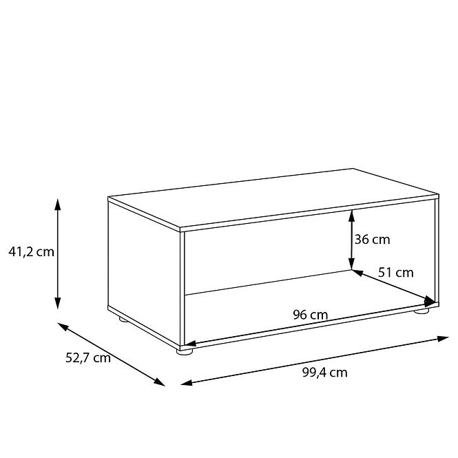 Szekrényállvány Moduklix 99,4 fehér  Fényes,4