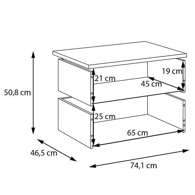 Fiókok 2 db Moduklix A hadtest hez 74,1 Homok