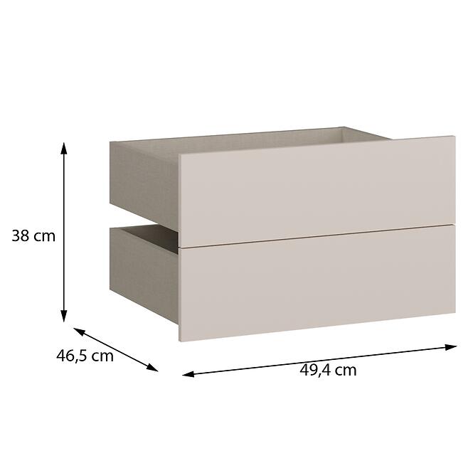 Fiókok 2 db Moduklix RuhatartóHoz 49,4 Homok,2