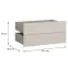 Fiókok 2 db Moduklix RuhatartóHoz 74,1 Homok,2