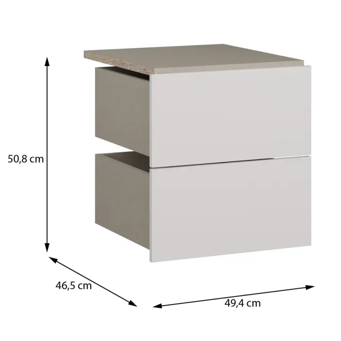 Fiókok 2 db Moduklix A hadtest hez 49,4 fehér