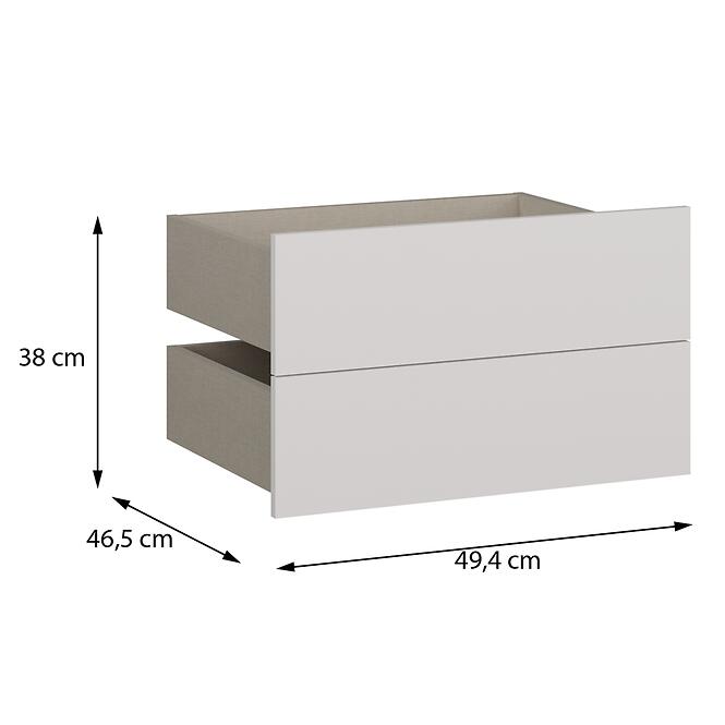 Fiókok 2 db Moduklix RuhatartóHoz 49,4 fehér,2