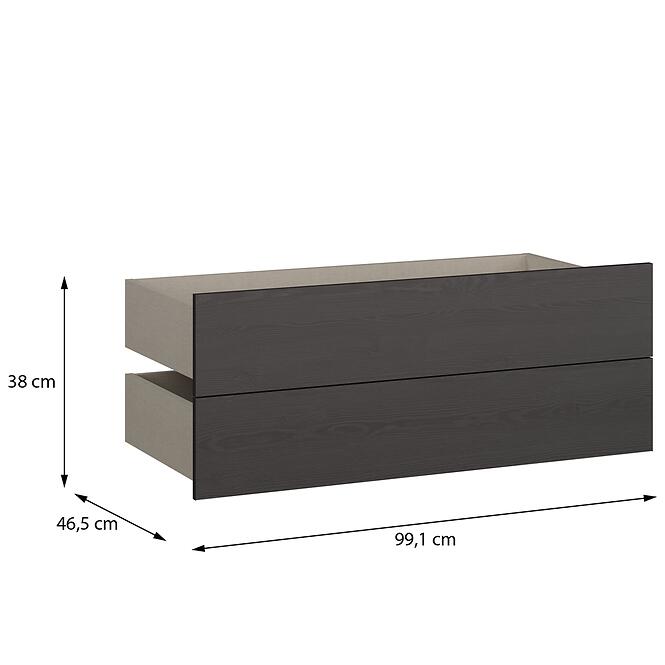 Fiókok 2 db Moduklix A hadtest hez 99,1 Tölgy Cabezone