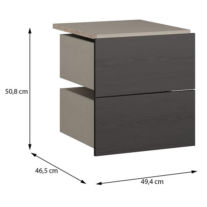 Fiókok 2 db Moduklix A hadtest hez 49,4 Tölgy Cabezone,2