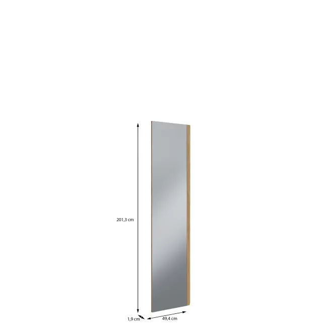 Szekrény eleje TükörrelModuklix 201,3x49,4 Tölgy Mauvella