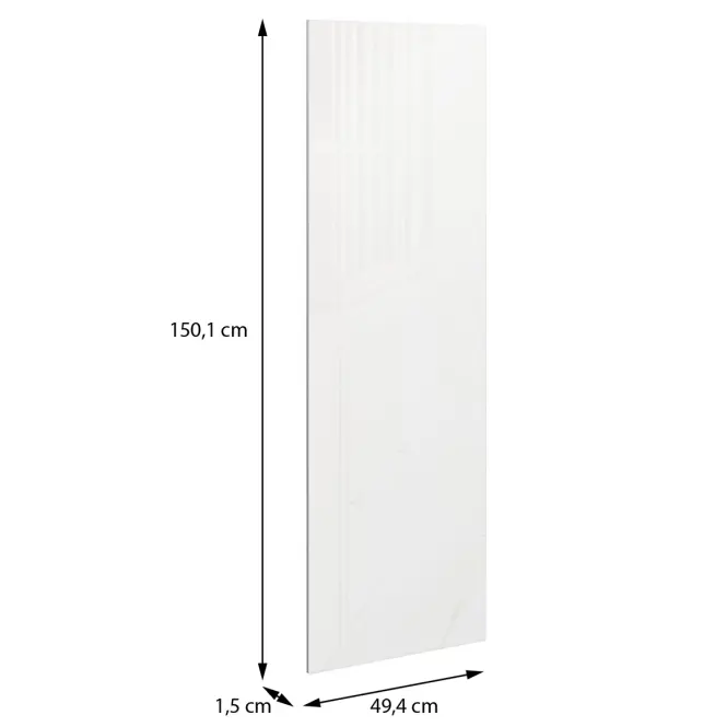 Szekrény eleje Rövid Moduklix 150,1x49,4 fehér  Fényes