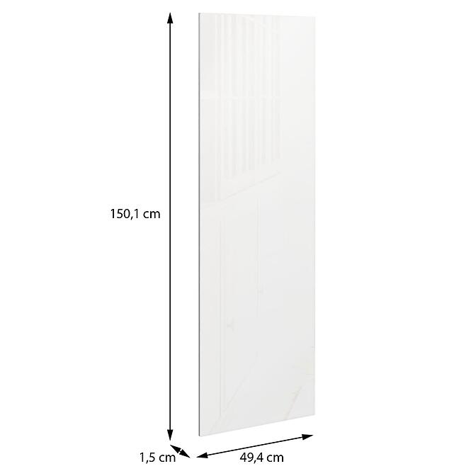 Szekrény eleje Rövid Moduklix 150,1x49,4 fehér  Fényes