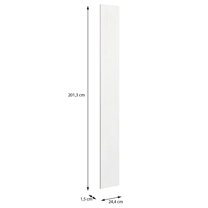 Szekrény eleje Moduklix 201,3x24,4 fehér  Fényes