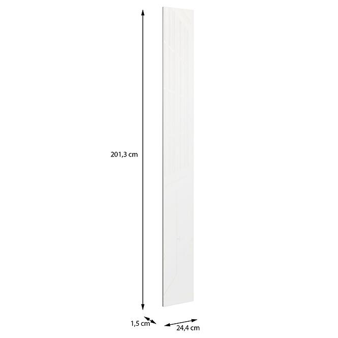 Szekrény eleje Moduklix 201,3x24,4 fehér  Fényes