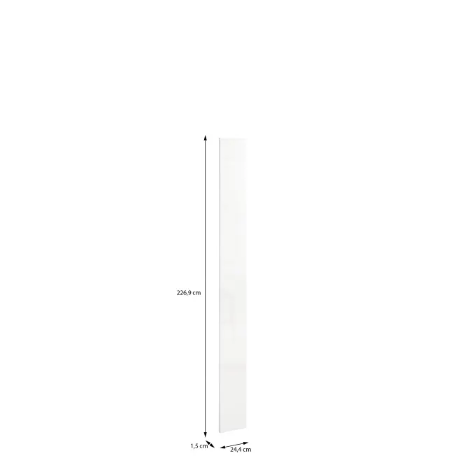 Szekrény eleje Wysok IModuklix 226,9x24,4 fehér  Fényes