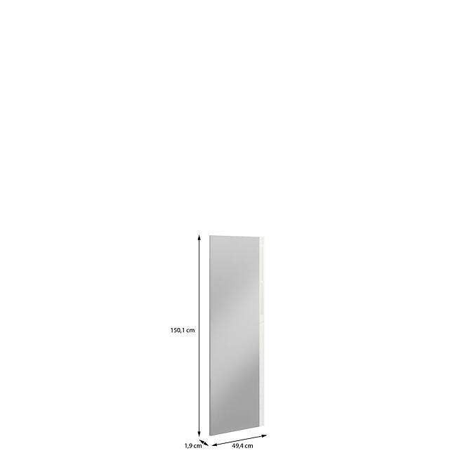 Szekrény eleje Rövid TükörrelModuklix 201,3x49x4 fehér  Fényes