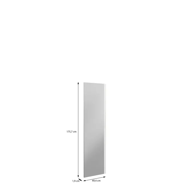 Szekrény eleje Rövid TükörrelModuklix 175,7x49,4 fehér  Fényes