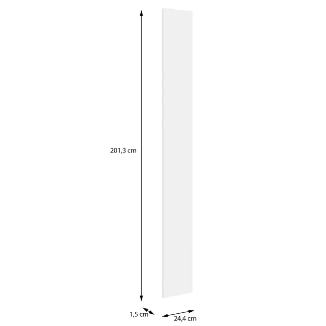 Szekrény eleje Moduklix 201,3x24,4 fehér,2