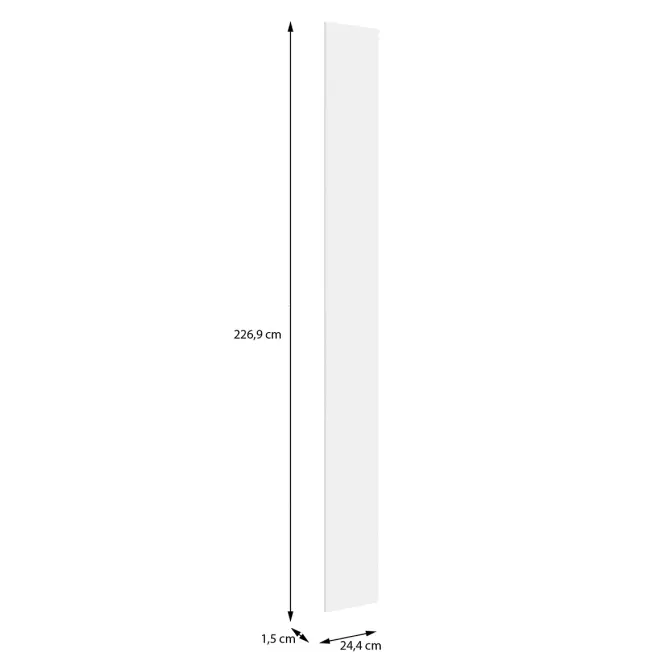 Szekrény eleje Magas Moduklix 226,9x24,4 fehér