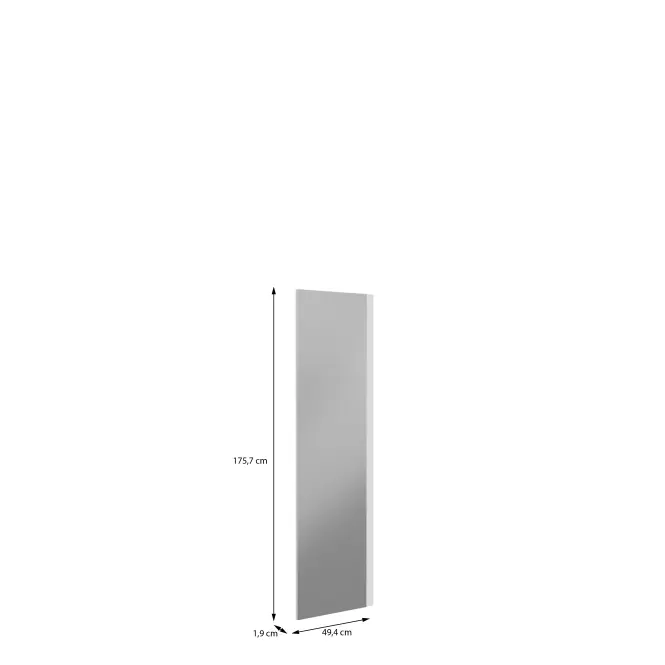Szekrény eleje Rövid TükörrelModuklix 175,7x49,4 fehér,3