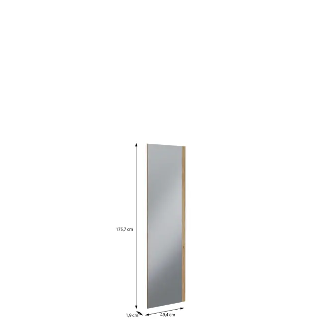 Szekrény eleje TükörrelModuklix 175,7x49,4 U60 Homok