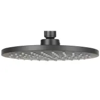 Zuhanyfej Round Black 20 cm