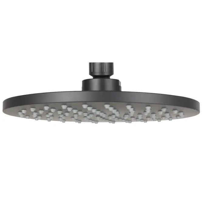 Zuhanyfej Round Black 20 cm