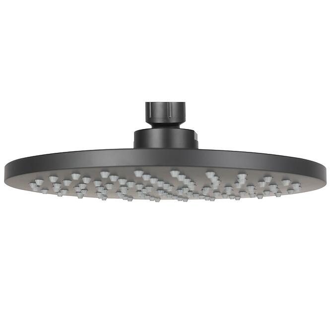 Zuhanyfej Round Black 20 cm