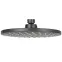 Zuhanyfej Round Black 20 cm