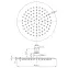 Zuhanyfej Round Slim 20 cm,2