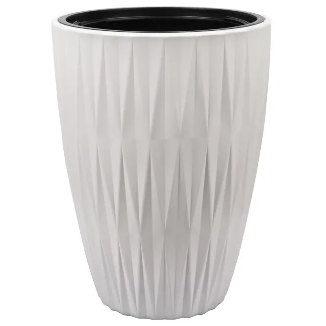 Virágcserép Caro Slim 30 fehér 5820-011