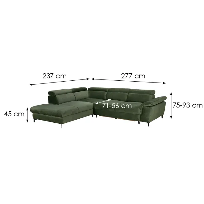 Sarokgarnitúra szett Alegra OT-2R Vogue 11,11