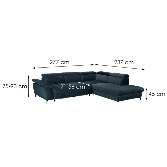 Sarokgarnitúra szett Alegra 2R-OT Vogue 13,11