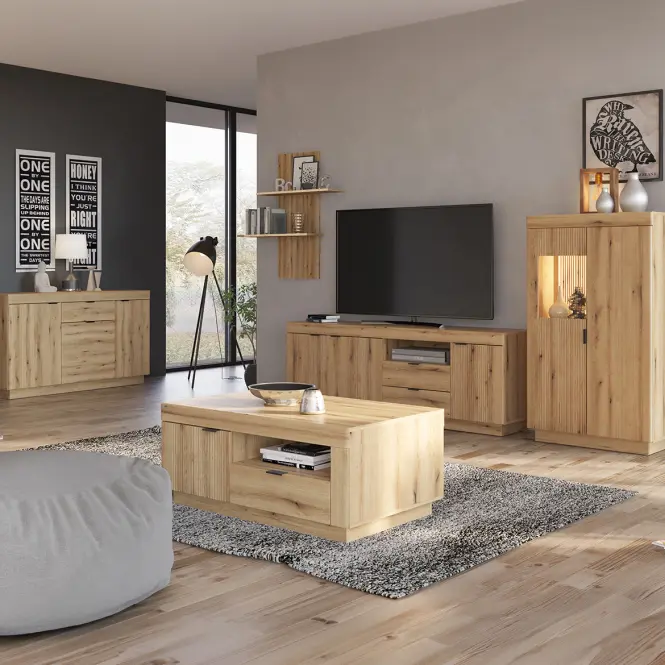 Komód Rtv Delamar 3d2s Tölgy Coast Evoke /PVC Dce