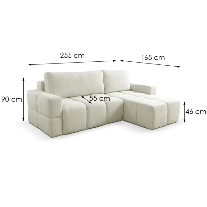 Sarokgarnitúra szett Lusso Coral 65,6
