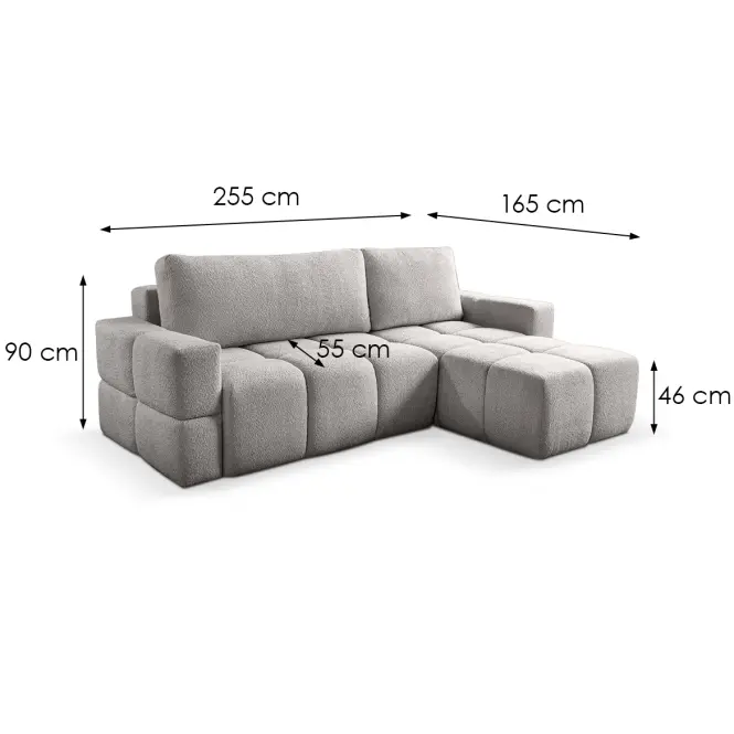 Sarokgarnitúra szett Lusso Coral 50,6