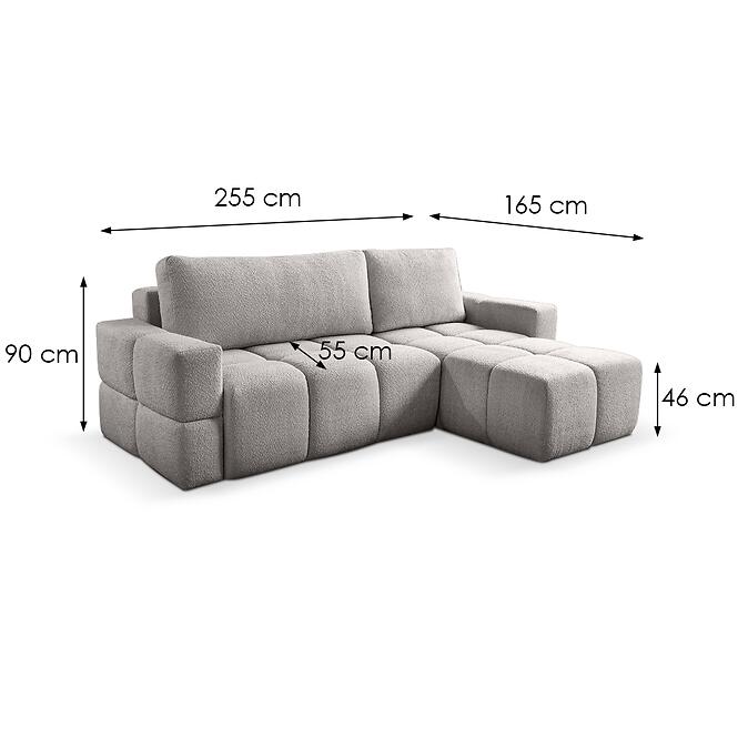 Sarokgarnitúra szett Lusso Coral 50,6