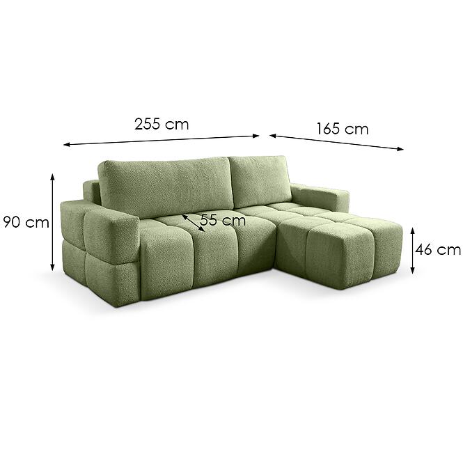 Sarokgarnitúra szett Lusso Coral 25,6