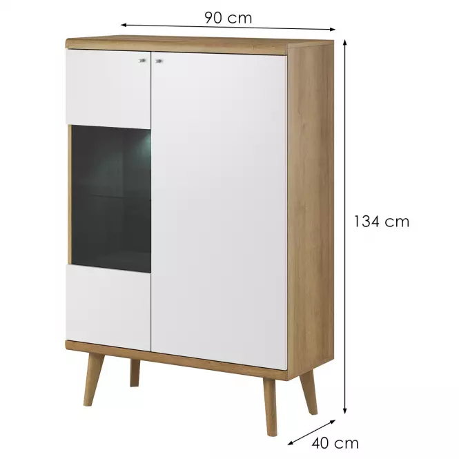 Vitrin Primo PWT90 tölgy riviera