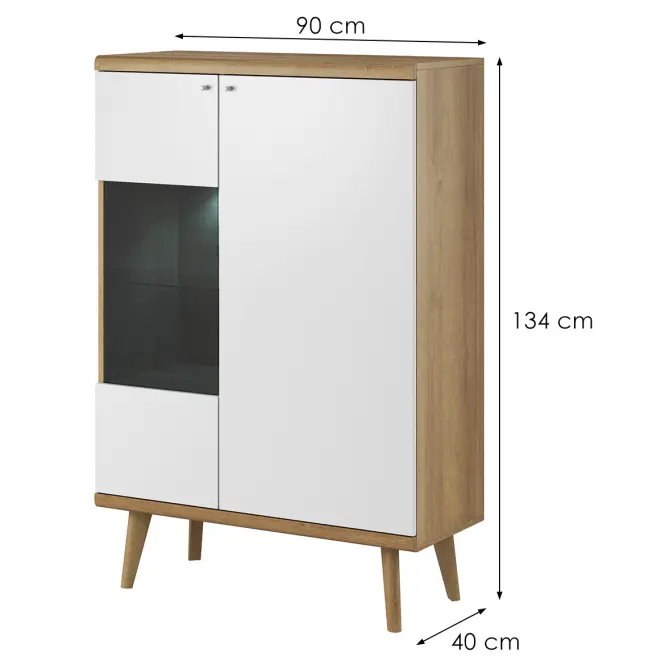 Vitrin Primo PWT90 tölgy riviera,2
