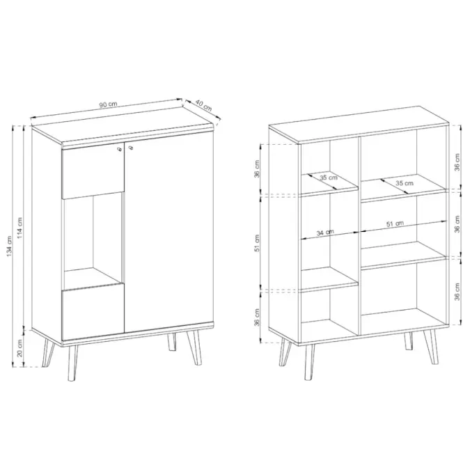 Vitrin Primo PWT90 tölgy riviera,3