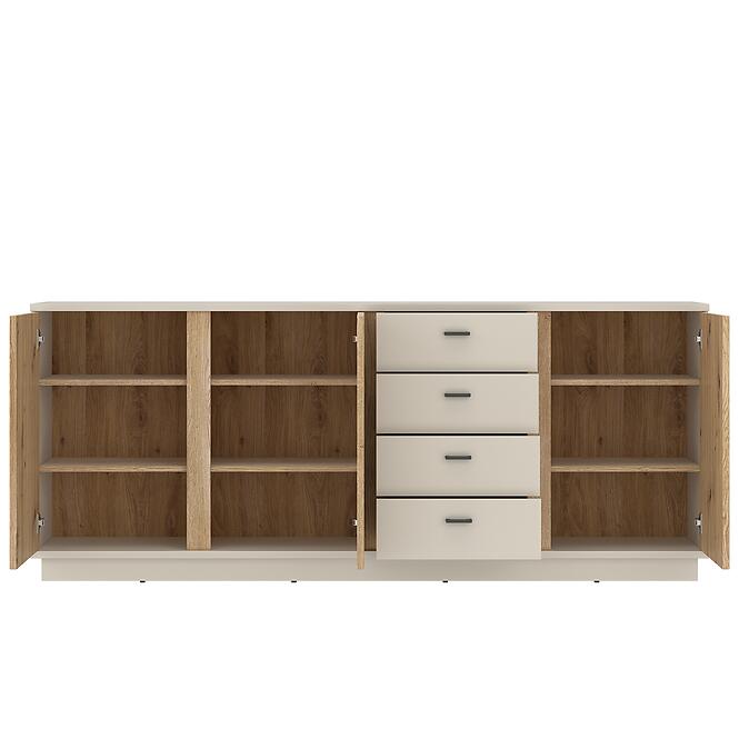 Komód Mosano LUSK103 3D4S tölgy cremona/kasmír,3