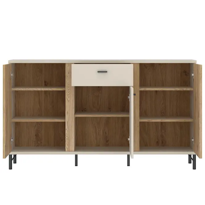 Komód Mosano LUSK101 3D1S tölgy cremona/kasmír,4