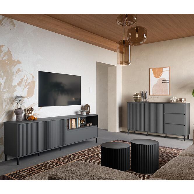 Komód Avenale AVEK03 U139 2D2S antracit